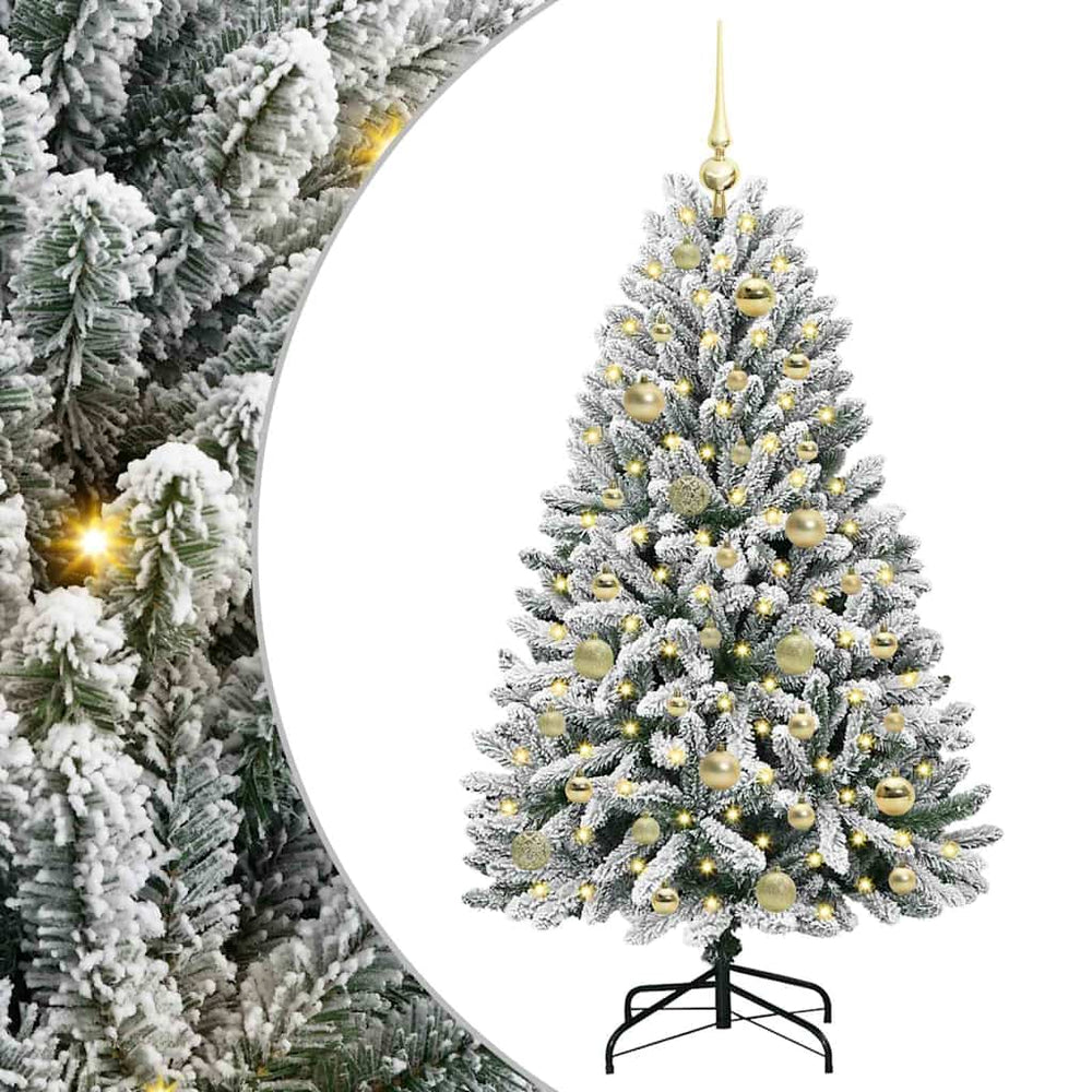 Dirbtinė Kalėdų eglutė STAR CROWN, Žalia ir balta 120 cm . , metalas