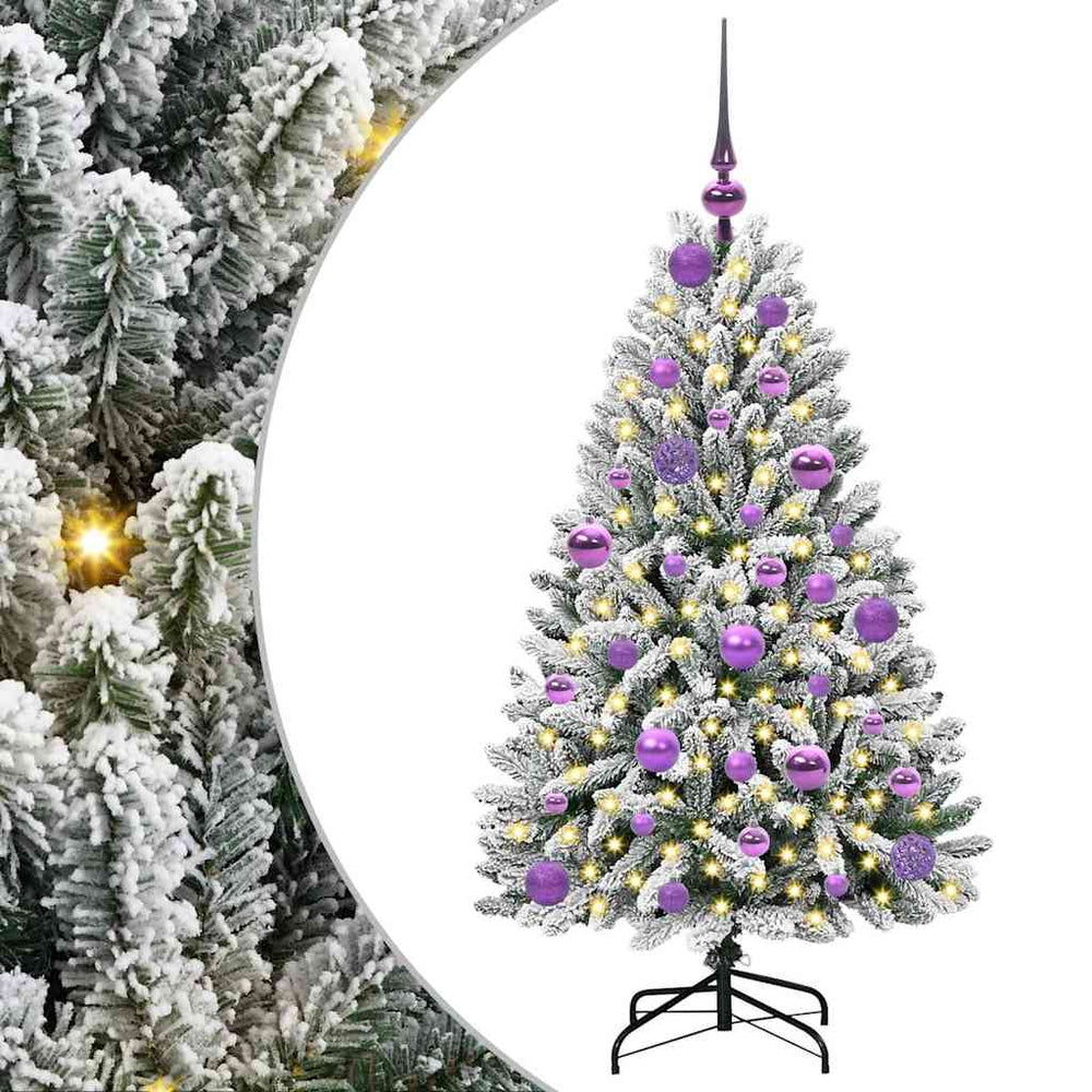 Dirbtinė Kalėdų eglutė STAR CROWN, Žalia ir balta 120 cm . , metalas