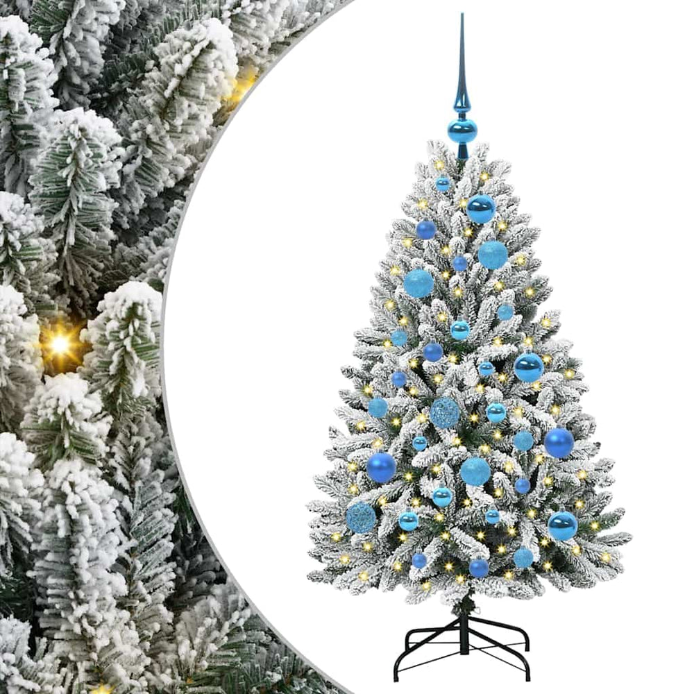 Dirbtinė Kalėdų eglutė STAR CROWN, Žalia ir balta 120 cm . , metalas