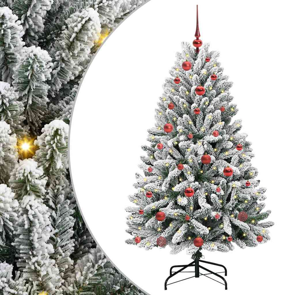Dirbtinė Kalėdų eglutė STAR CROWN, Žalia ir balta 150 cm . , metalas