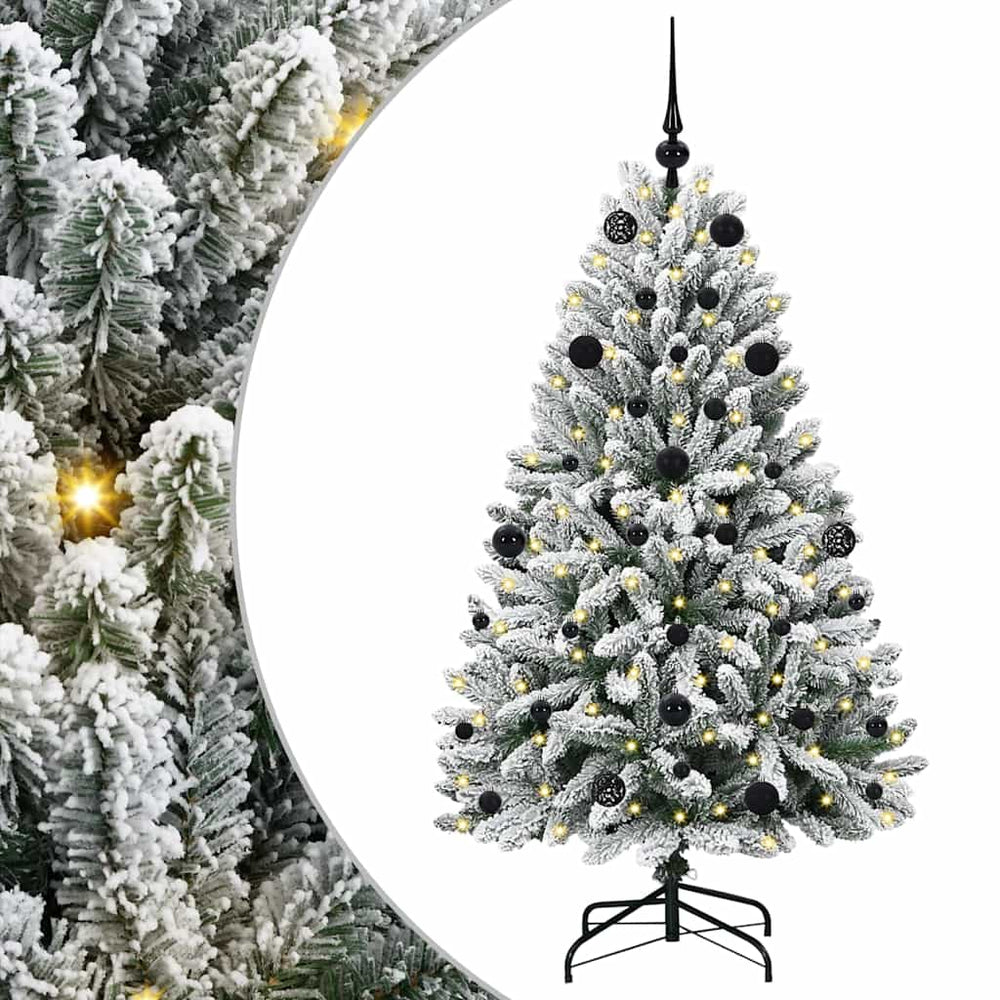 Dirbtinė Kalėdų eglutė STAR CROWN, Žalia ir balta 150 cm . , metalas