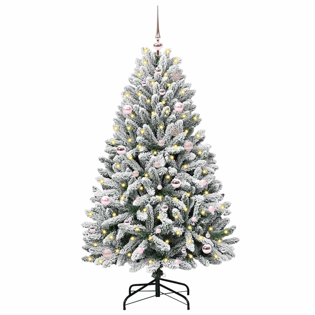 Artificial Christmas Tree STAR CROWN, Green and White 150 cm., metal