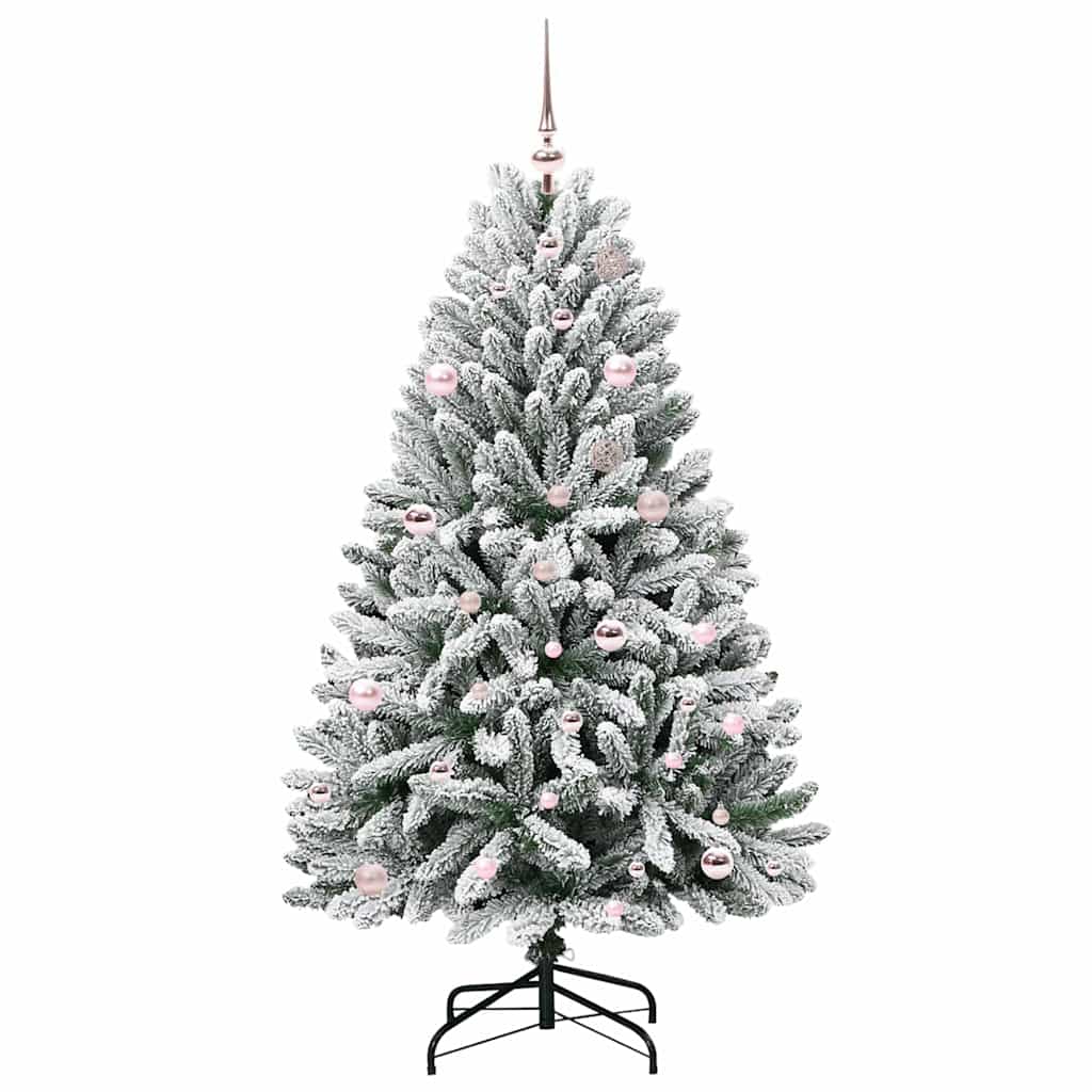 Artificial Christmas Tree STAR CROWN, Green and White 150 cm., metal