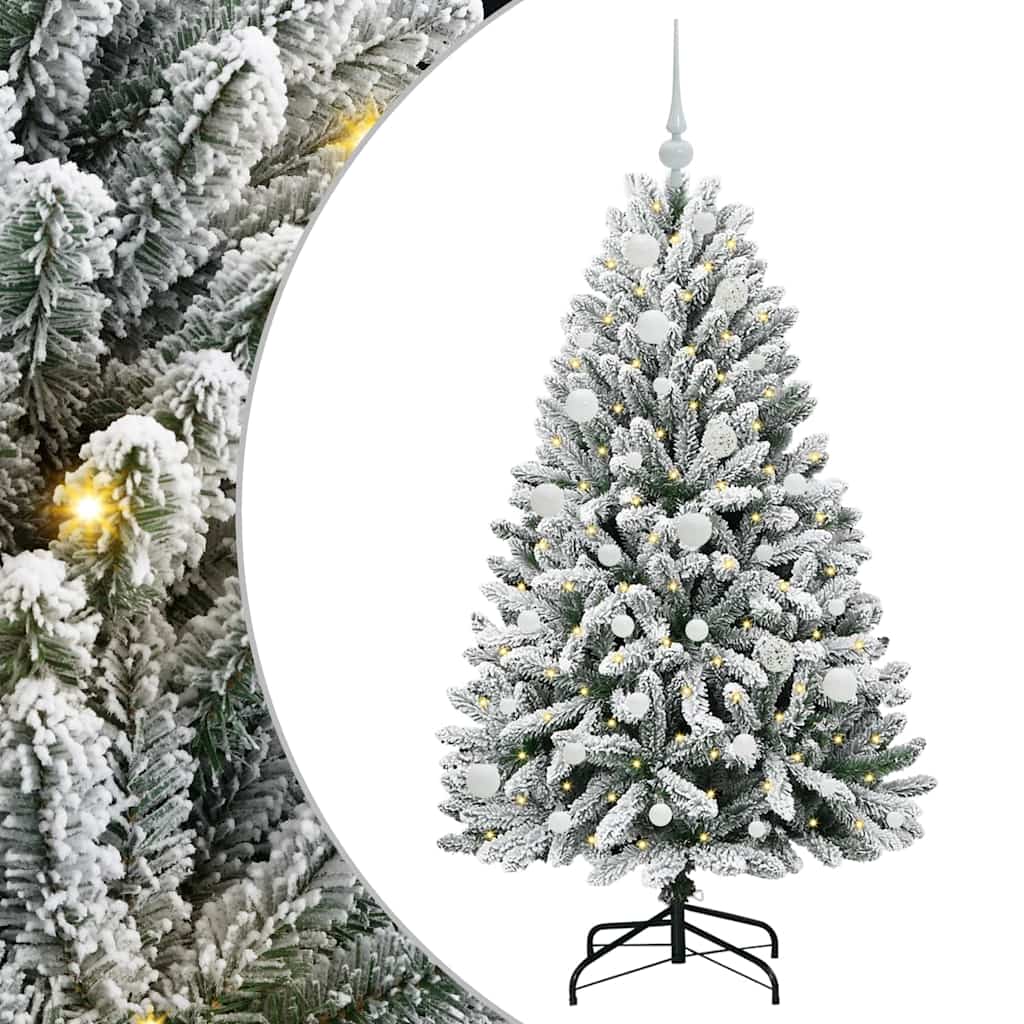 Dirbtinė Kalėdų eglutė STAR CROWN, Žalia ir balta 150 cm . , metalas