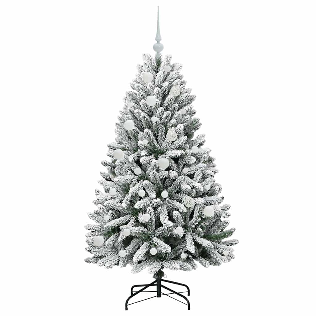 Dirbtinė Kalėdų eglutė STAR CROWN, Žalia ir balta 150 cm . , metalas