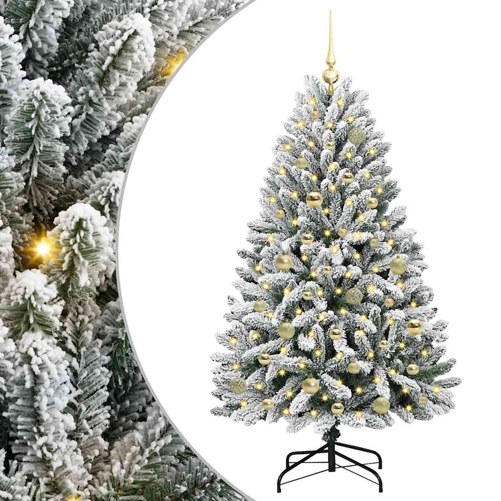 Dirbtinė Kalėdų eglutė STAR CROWN, Žalia ir balta 150 cm . , metalas