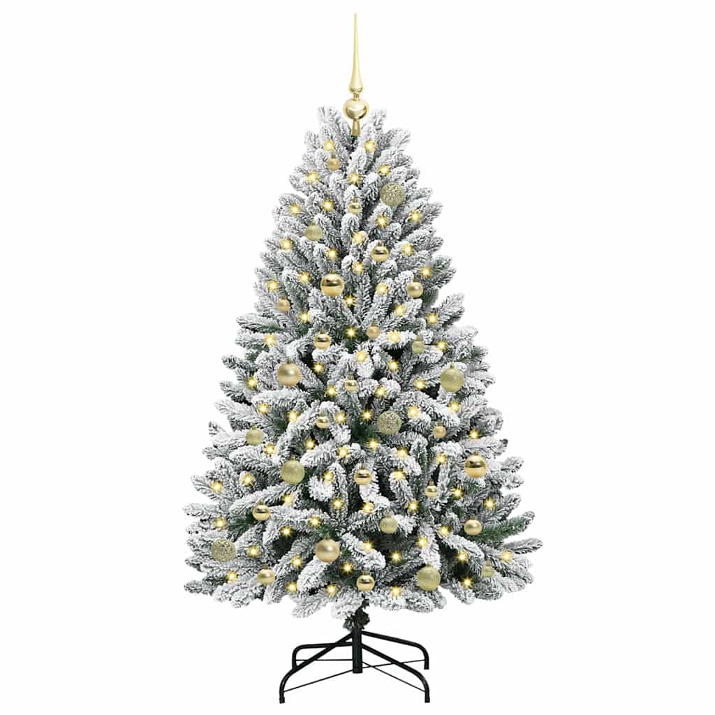 Dirbtinė Kalėdų eglutė STAR CROWN, Žalia ir balta 150 cm . , metalas