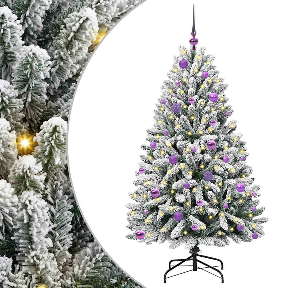Dirbtinė Kalėdų eglutė STAR CROWN, Žalia ir balta 150 cm . , metalas