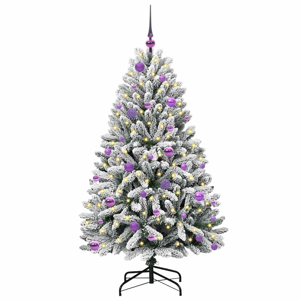 Dirbtinė Kalėdų eglutė STAR CROWN, Žalia ir balta 150 cm . , metalas
