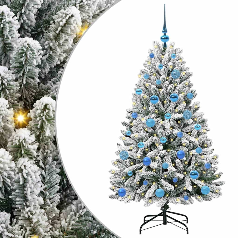 Dirbtinė Kalėdų eglutė STAR CROWN, Žalia ir balta 150 cm . , metalas