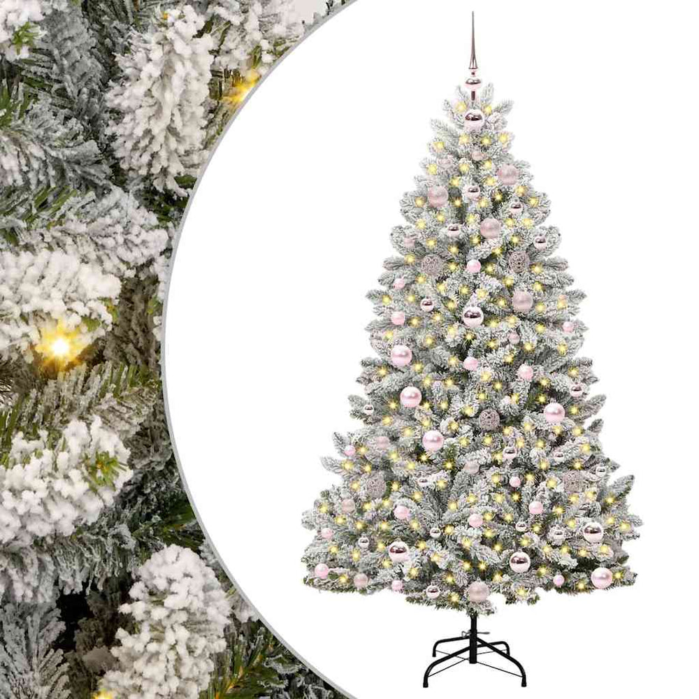 Dirbtinė Kalėdų eglutė STAR CROWN, Žalia ir balta 180 cm . , metalas
