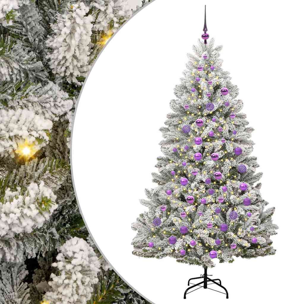 Dirbtinė Kalėdų eglutė STAR CROWN, Žalia ir balta 180 cm . , metalas