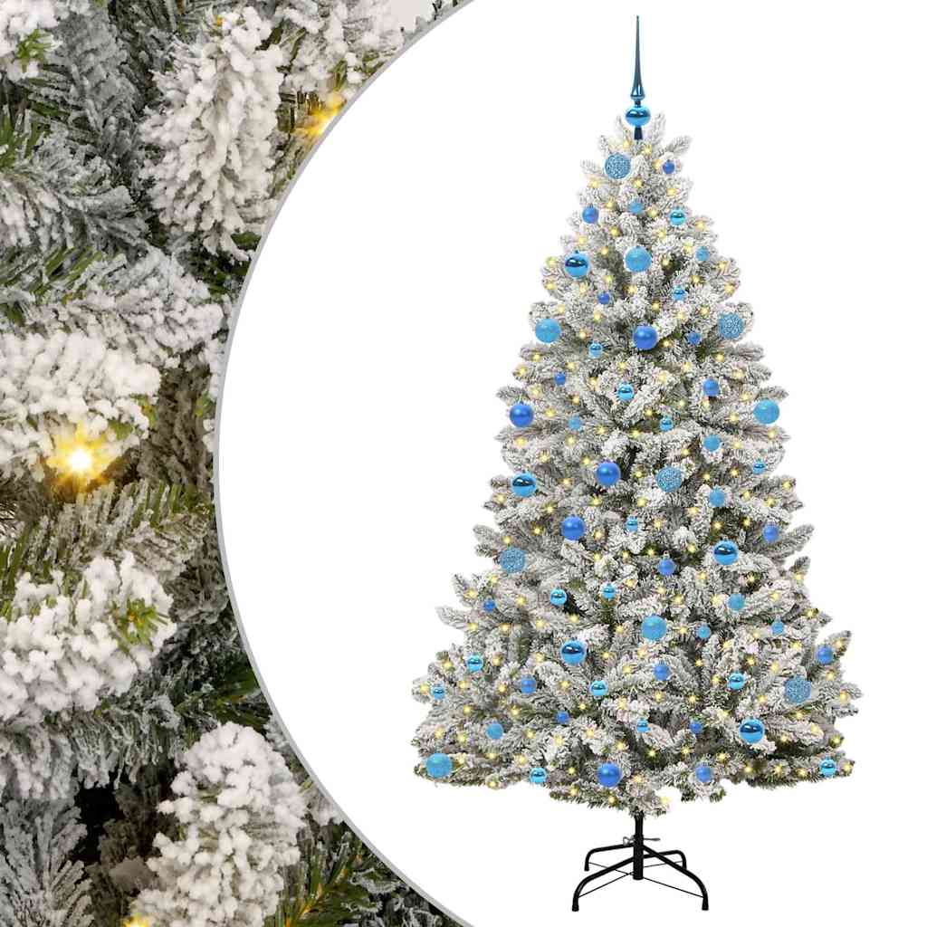Dirbtinė Kalėdų eglutė STAR CROWN, Žalia ir balta 180 cm . , metalas