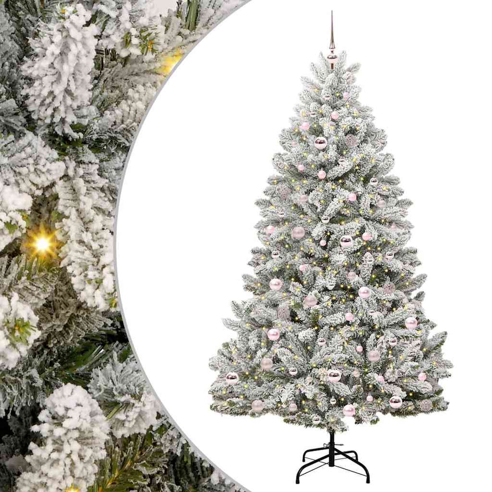 Dirbtinė Kalėdų eglutė BLOOM ARCTIC, Žalia ir balta 210 cm . , metalas