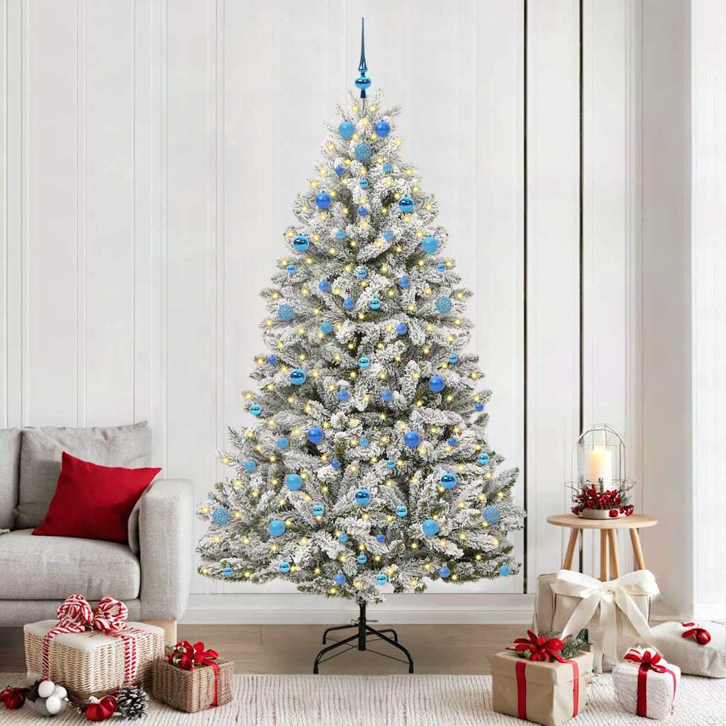 Dirbtinė Kalėdų eglutė BLOOM ARCTIC, Žalia ir balta 210 cm . , metalas