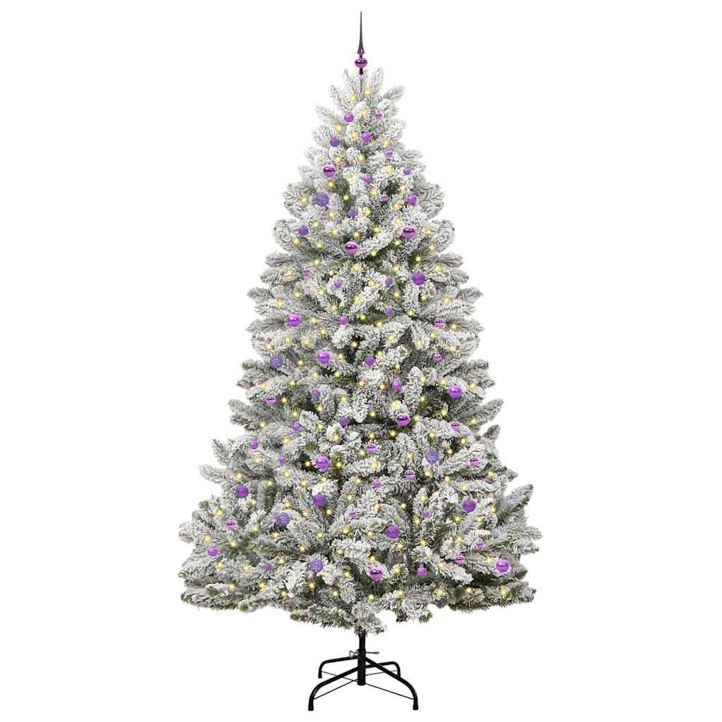 Dirbtinė Kalėdų eglutė POLAR AURORA, Žalia ir balta 270 cm . , metalas