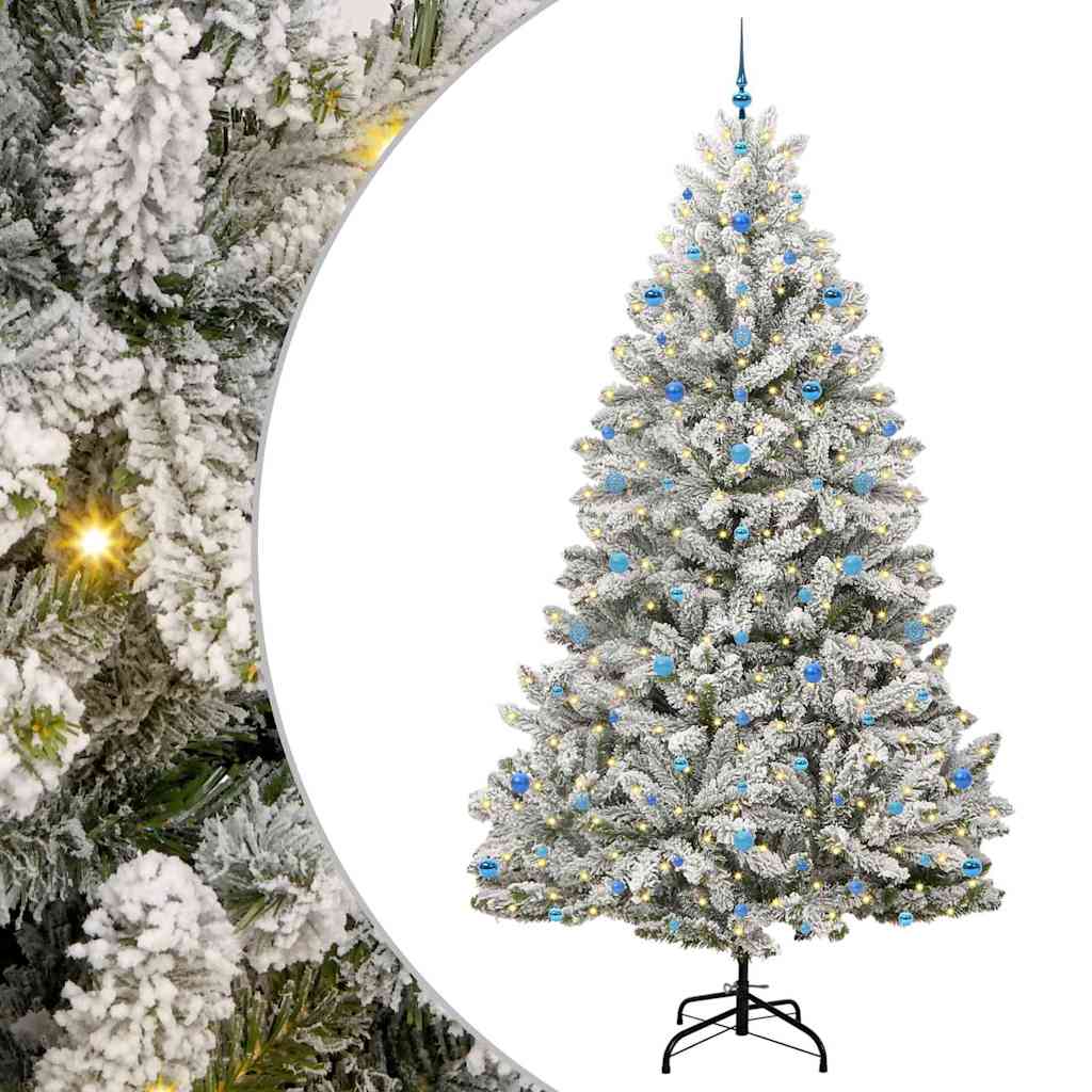 Dirbtinė Kalėdų eglutė POLAR AURORA, Žalia ir balta 270 cm . , metalas