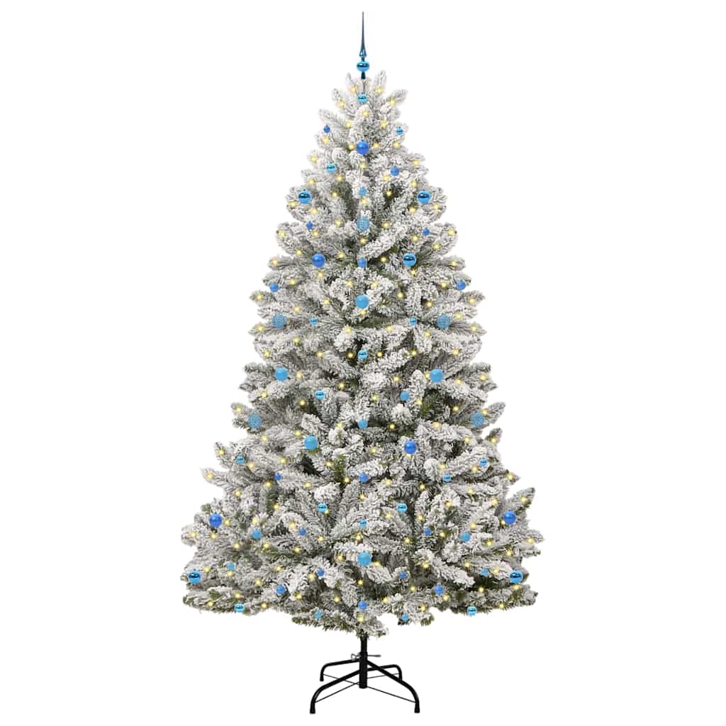 Dirbtinė Kalėdų eglutė POLAR AURORA, Žalia ir balta 270 cm . , metalas