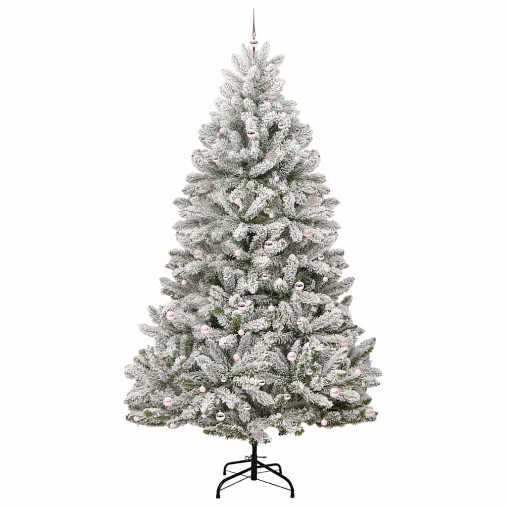 Dirbtinė Kalėdų eglutė Žalia ir balta 300 cm PVC ir metalas