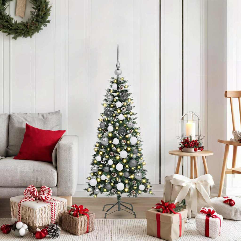 Artificial Christmas tree Green 120 cm PVC, plastic and steel