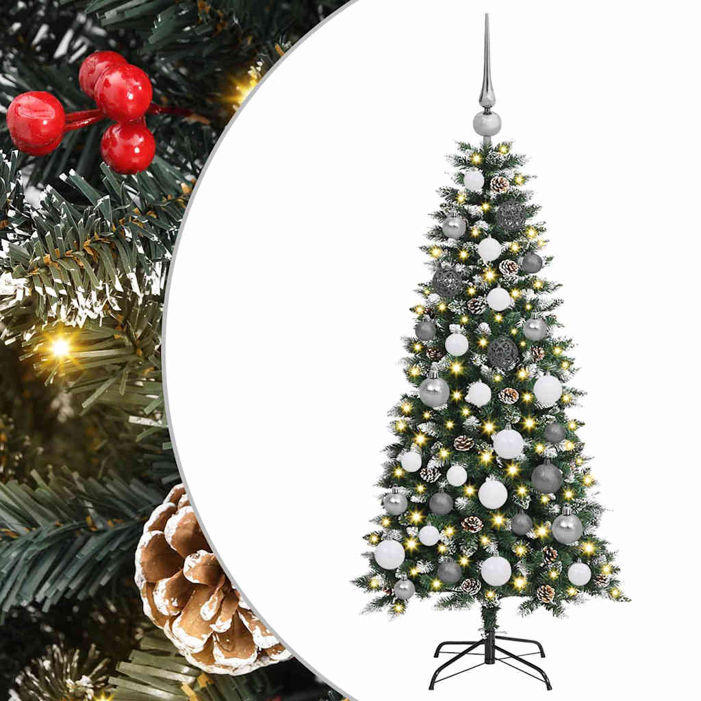 Artificial Christmas tree Green 120 cm PVC, plastic and steel