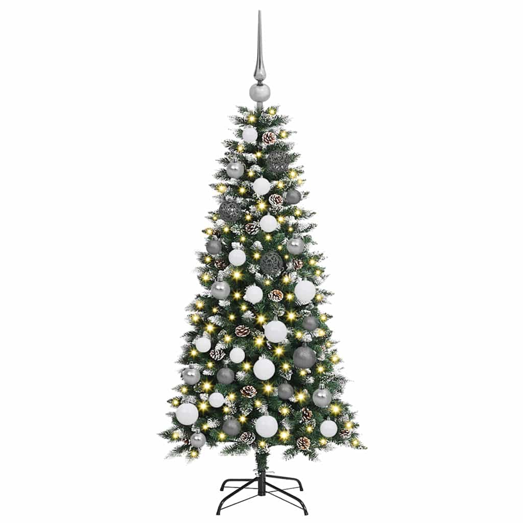 Artificial Christmas tree Green 120 cm PVC, plastic and steel