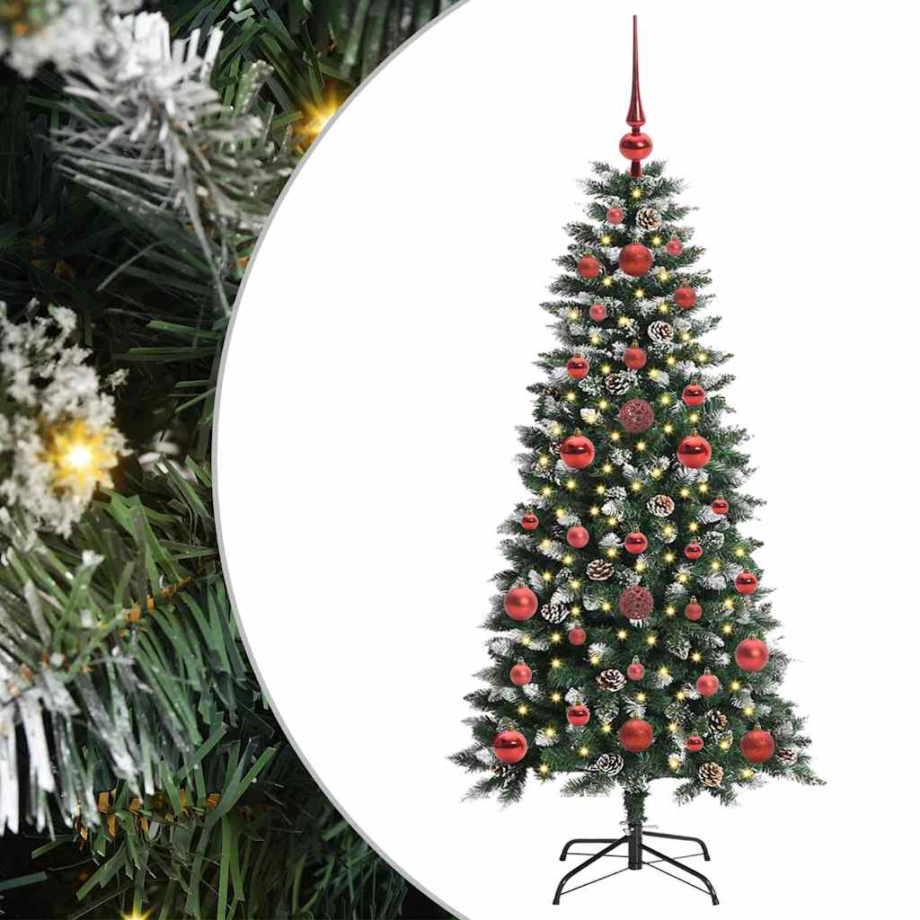 Mākslīgā Ziemassvētku eglīte zaļa 120 cm PVC, plastmasa un tērauds
