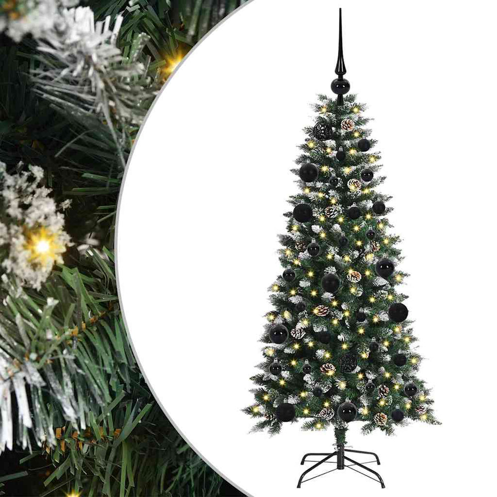 Artificial Christmas tree Green 120 cm PVC, plastic and steel