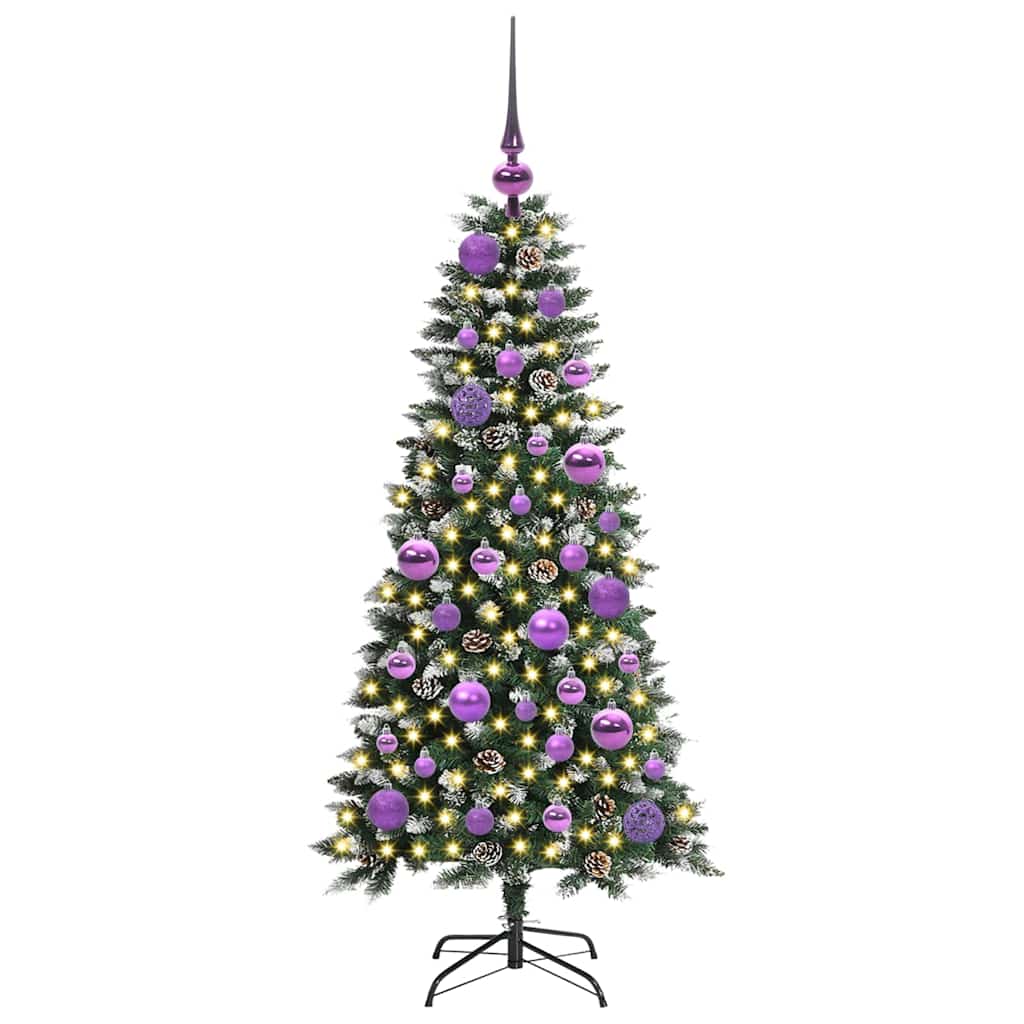 Mākslīgā Ziemassvētku eglīte zaļa 120 cm PVC, plastmasa un tērauds