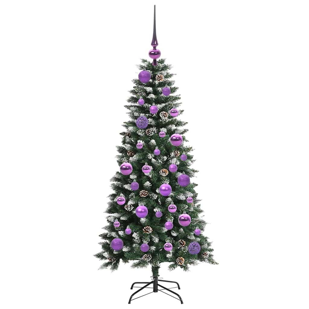 Mākslīgā Ziemassvētku eglīte zaļa 120 cm PVC, plastmasa un tērauds