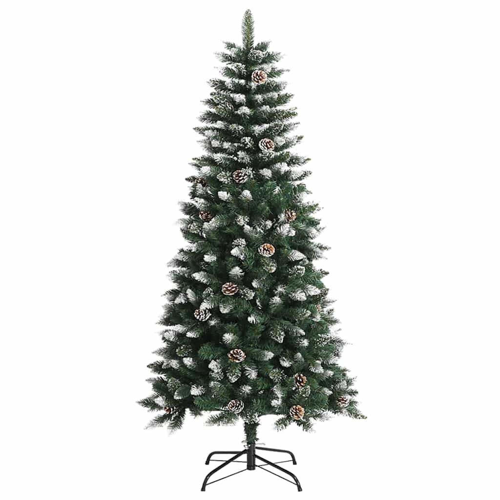 Mākslīgā Ziemassvētku eglīte zaļa 120 cm PVC, plastmasa un tērauds