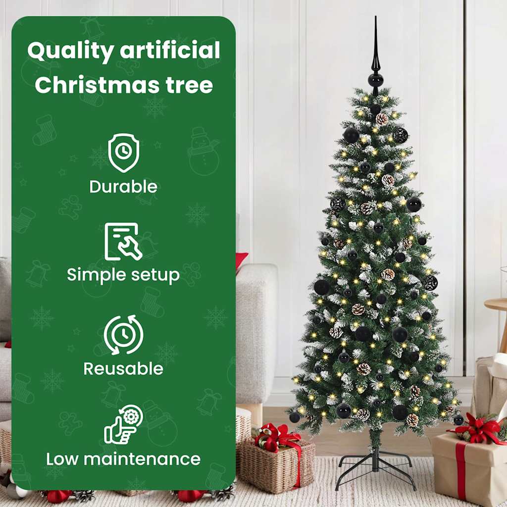 Mākslīgā Ziemassvētku eglīte HORIZON VALE, zaļa, 150 cm, plastmasa un tērauds