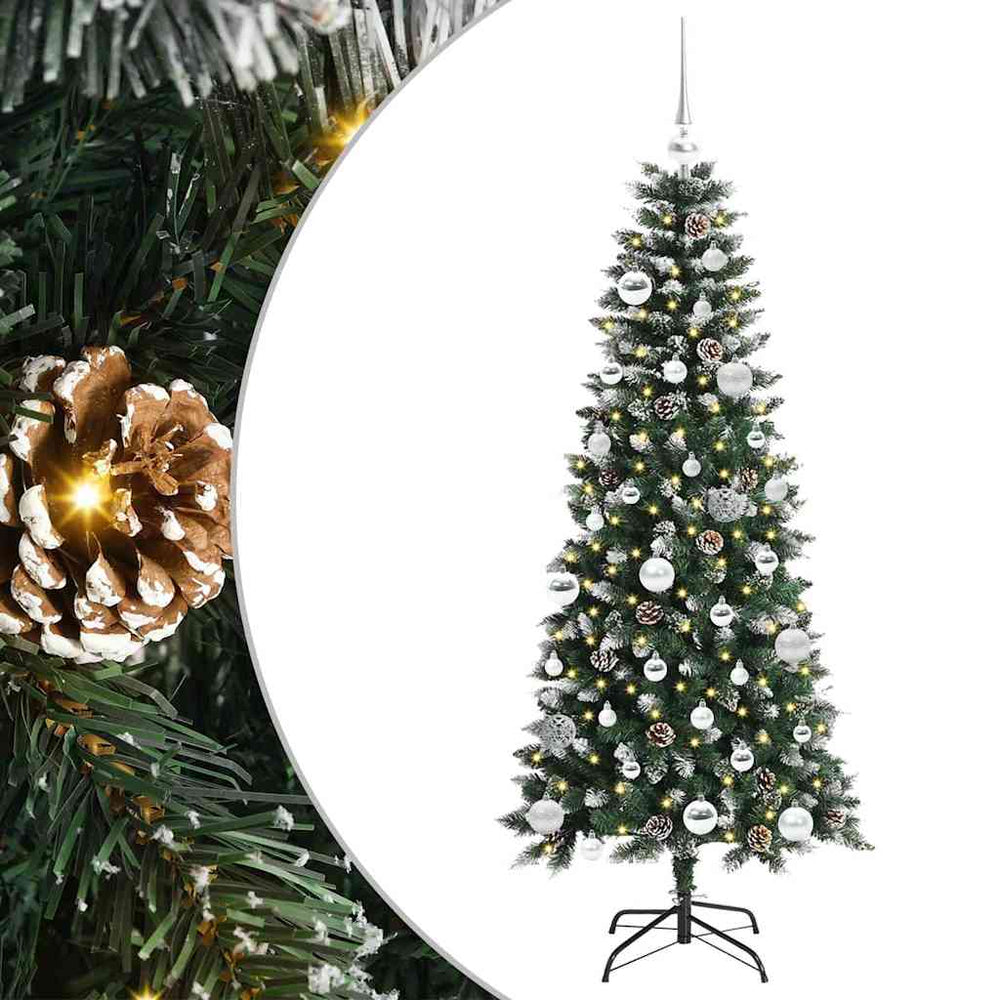 Artificial Christmas Tree Green 150 cm PVC, Plastic and Steel