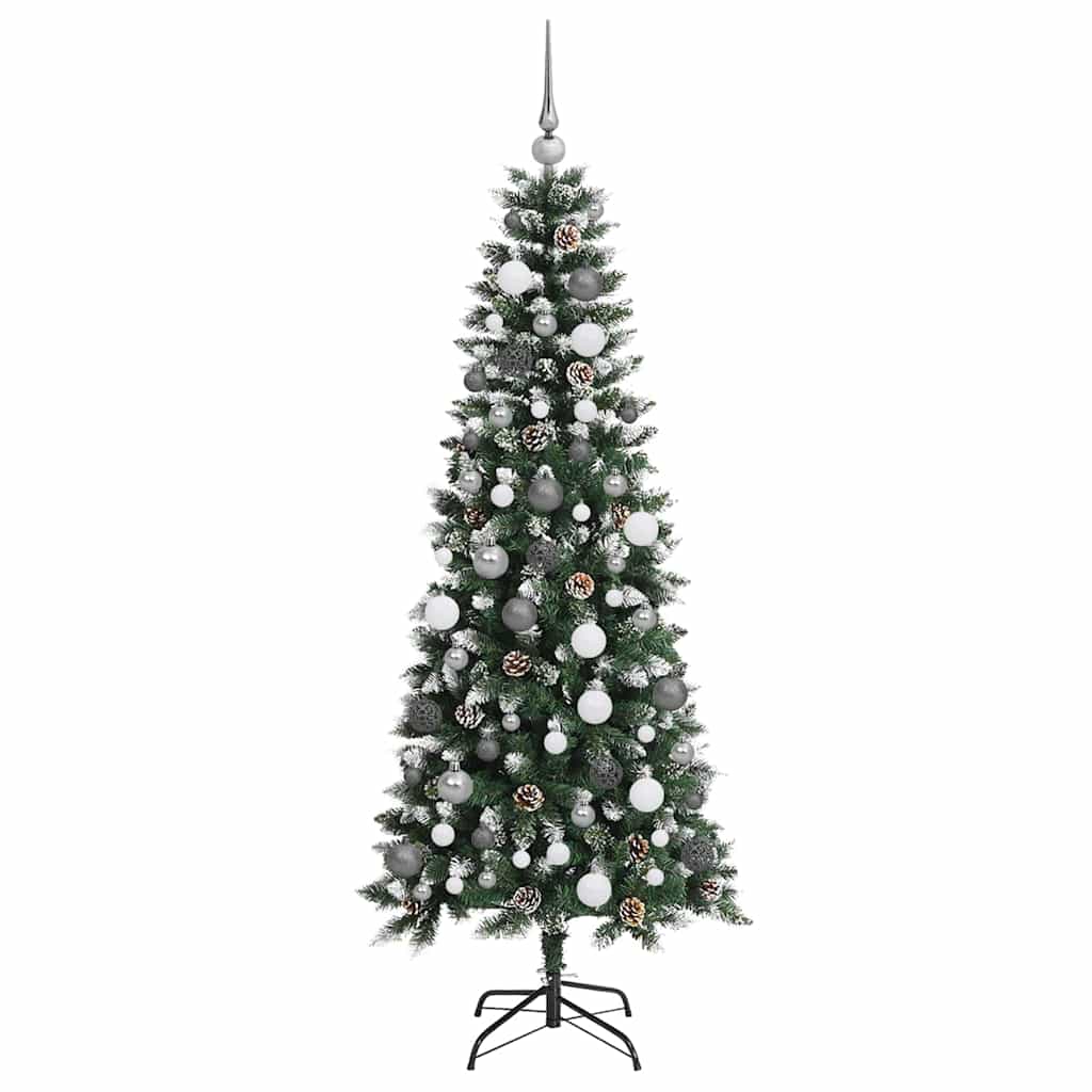 Artificial Christmas Tree Green 180 cm PVC, plastic and steel