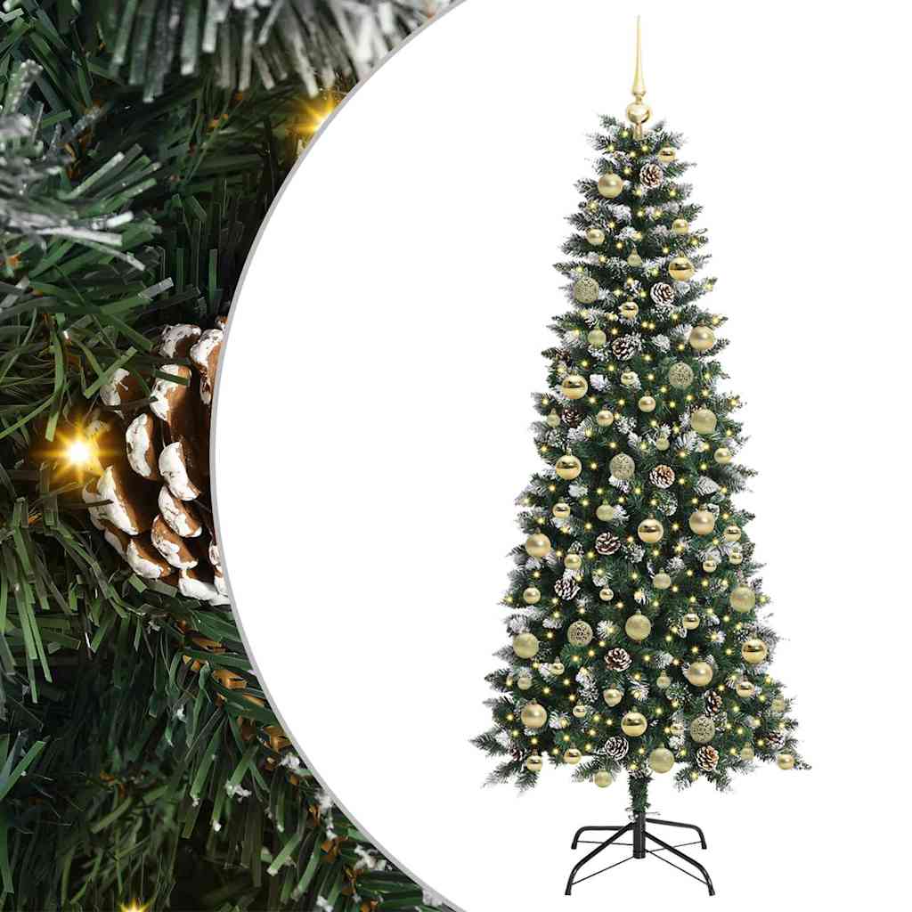 Dirbtinė Kalėdų eglutė Žalia 180 cm PVC, plastikas ir plienas