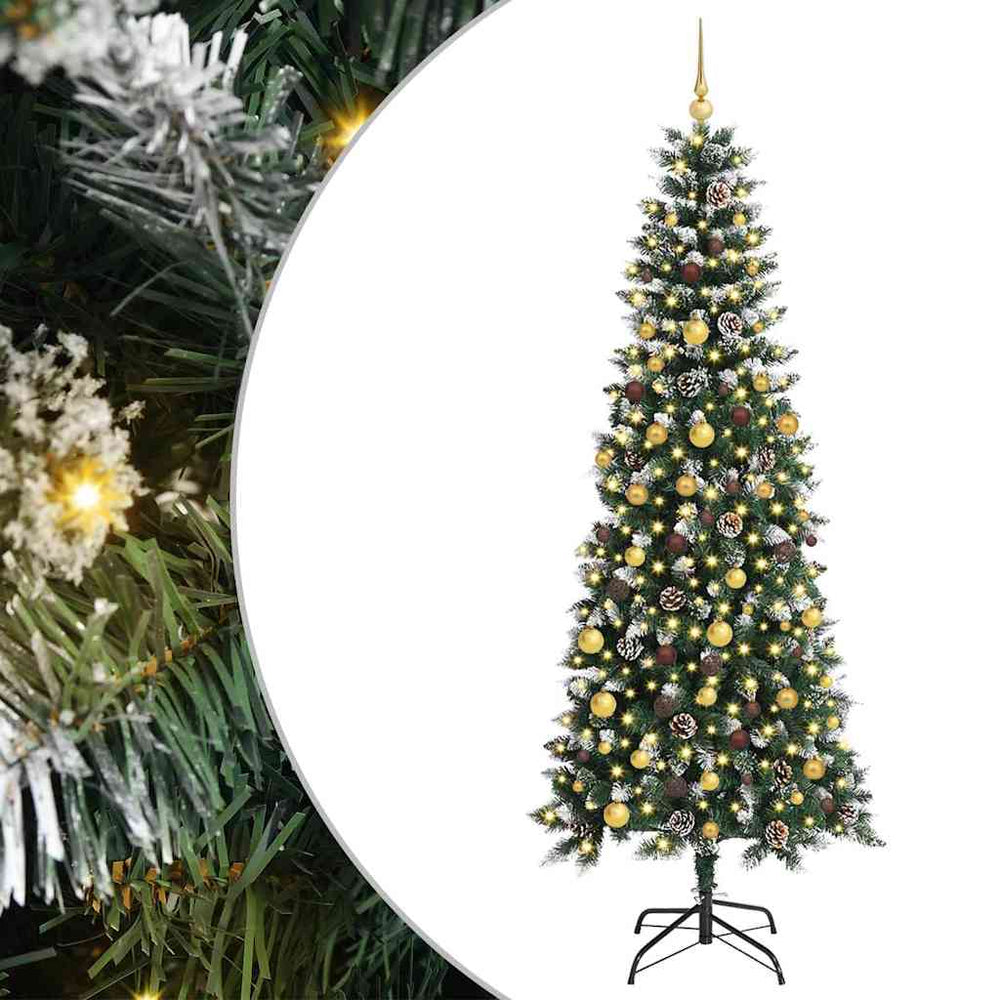 Dirbtinė Kalėdų eglutė Žalia 210 cm PVC, plastikas ir plienas