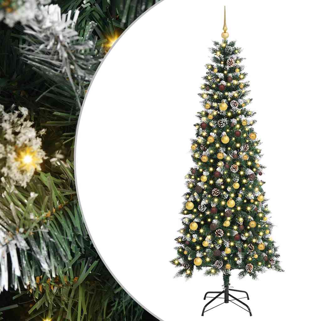 Dirbtinė Kalėdų eglutė Žalia 210 cm PVC, plastikas ir plienas