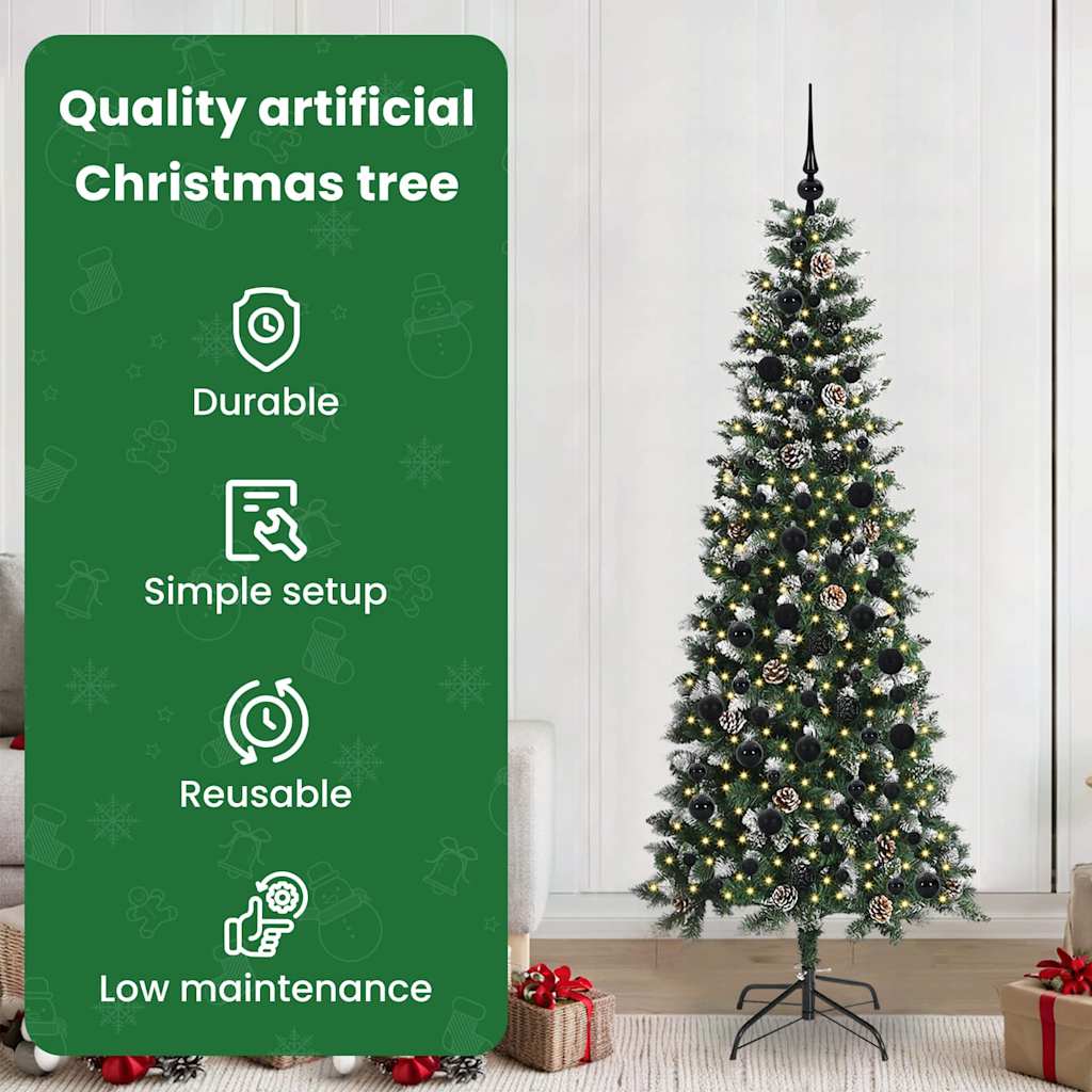 Dirbtinė Kalėdų eglutė GROVE AURORA, Žalia 210 cm. , plastikas ir plienas