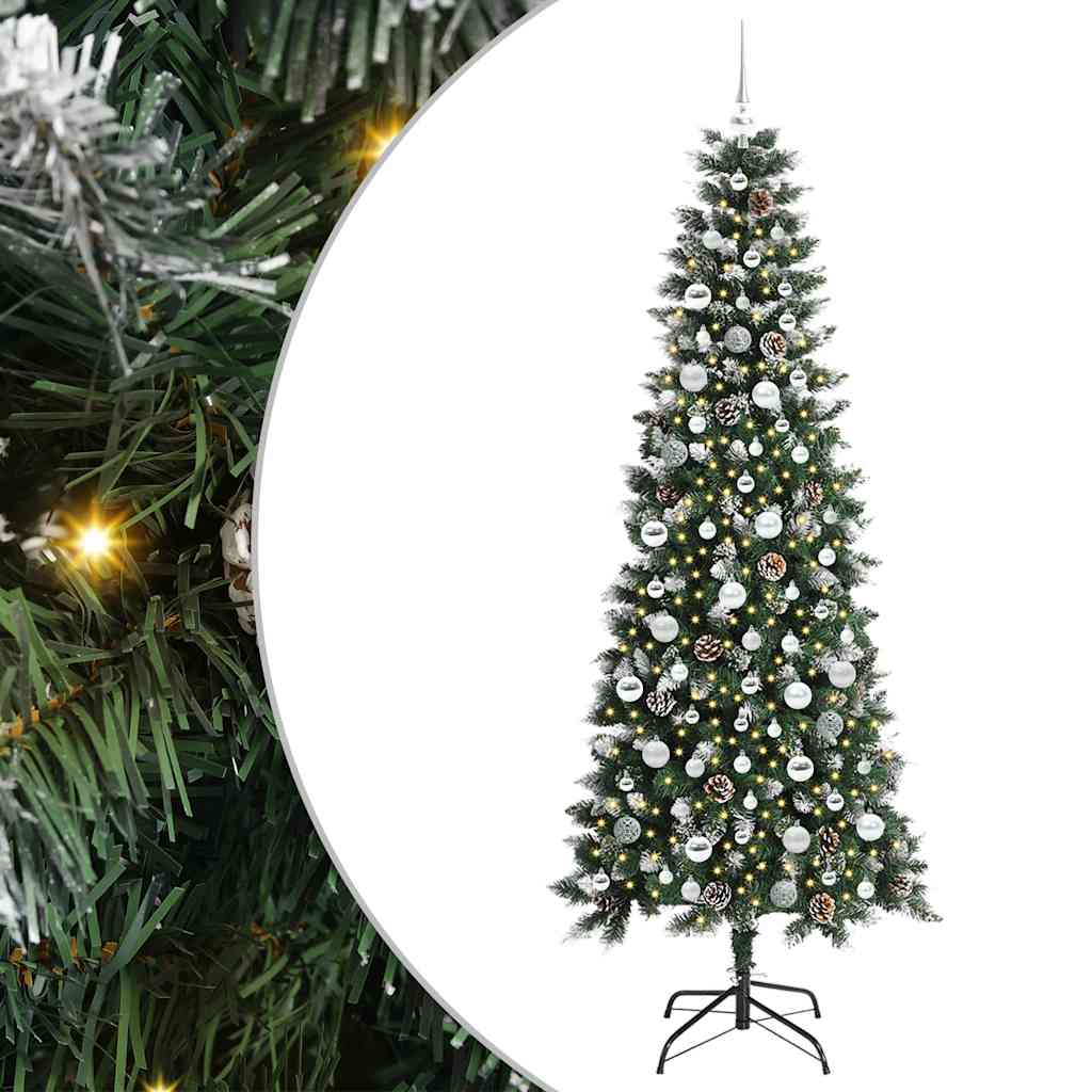 Dirbtinė Kalėdų eglutė Žalia 210 cm PVC, plastikas ir plienas