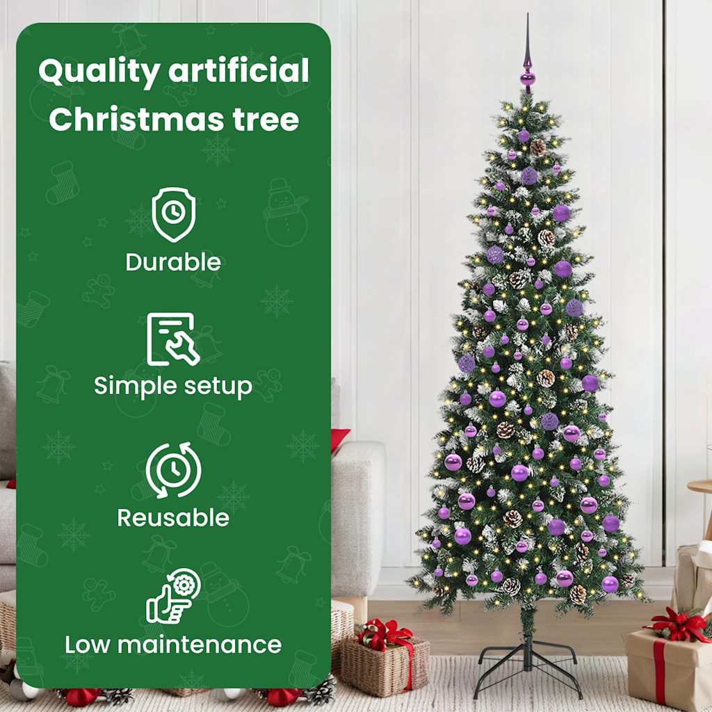 Dirbtinė Kalėdų eglutė GROVE AURORA, Žalia 210 cm. , plastikas ir plienas