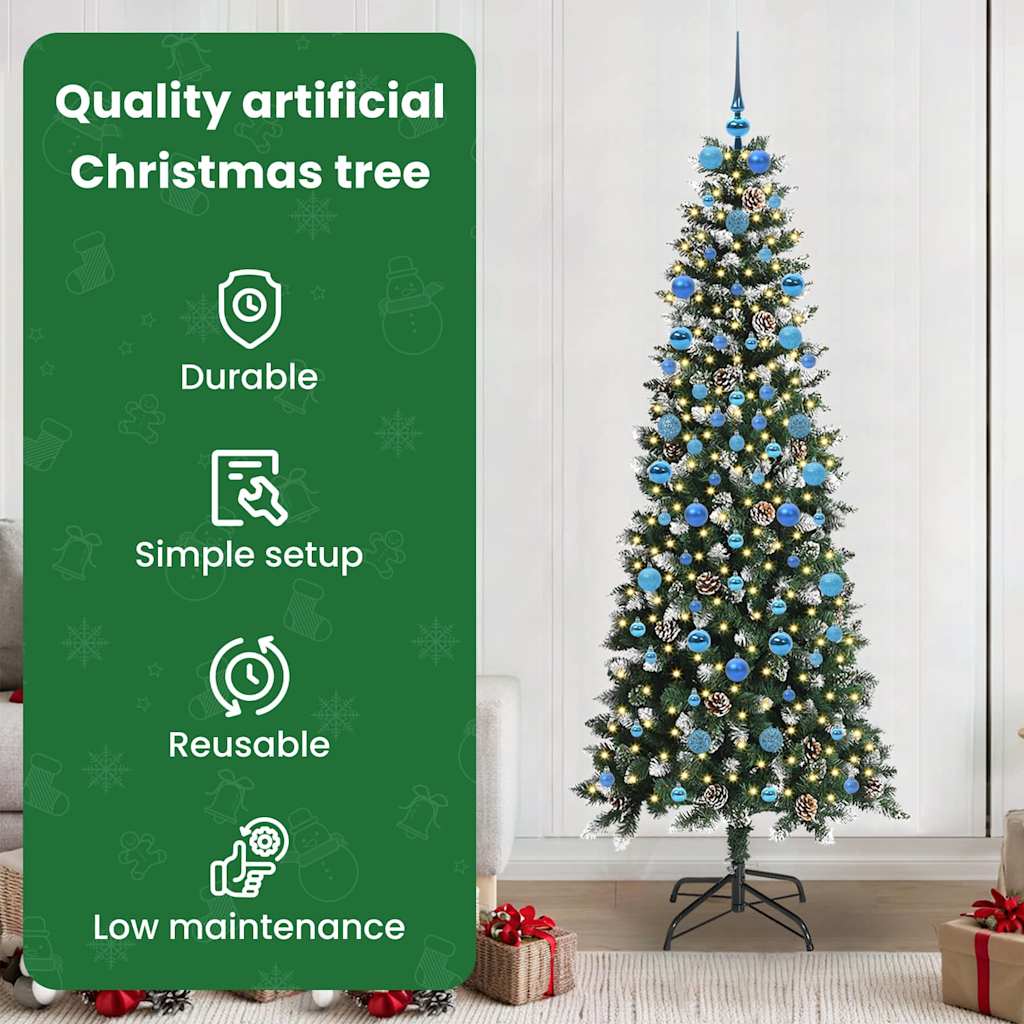 Dirbtinė Kalėdų eglutė GROVE AURORA, Žalia 210 cm. , plastikas ir plienas