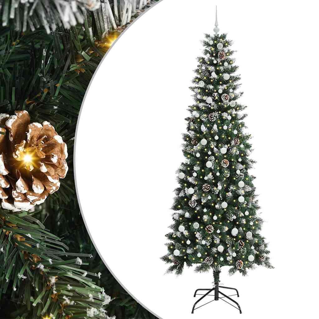 Dirbtinė Kalėdų eglutė Žalia 240 cm PVC, plastikas ir plienas