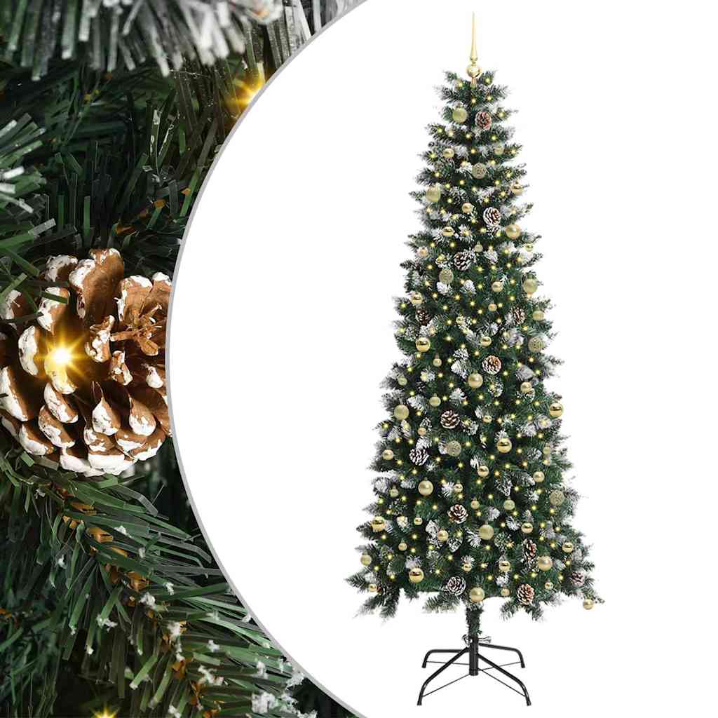 Dirbtinė Kalėdų eglutė Žalia 240 cm PVC, plastikas ir plienas