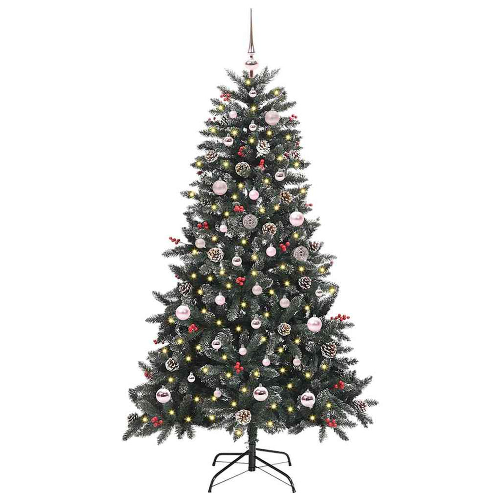 Dirbtinė Kalėdų eglutė Žalia 150 cm PVC, plastikas ir plienas