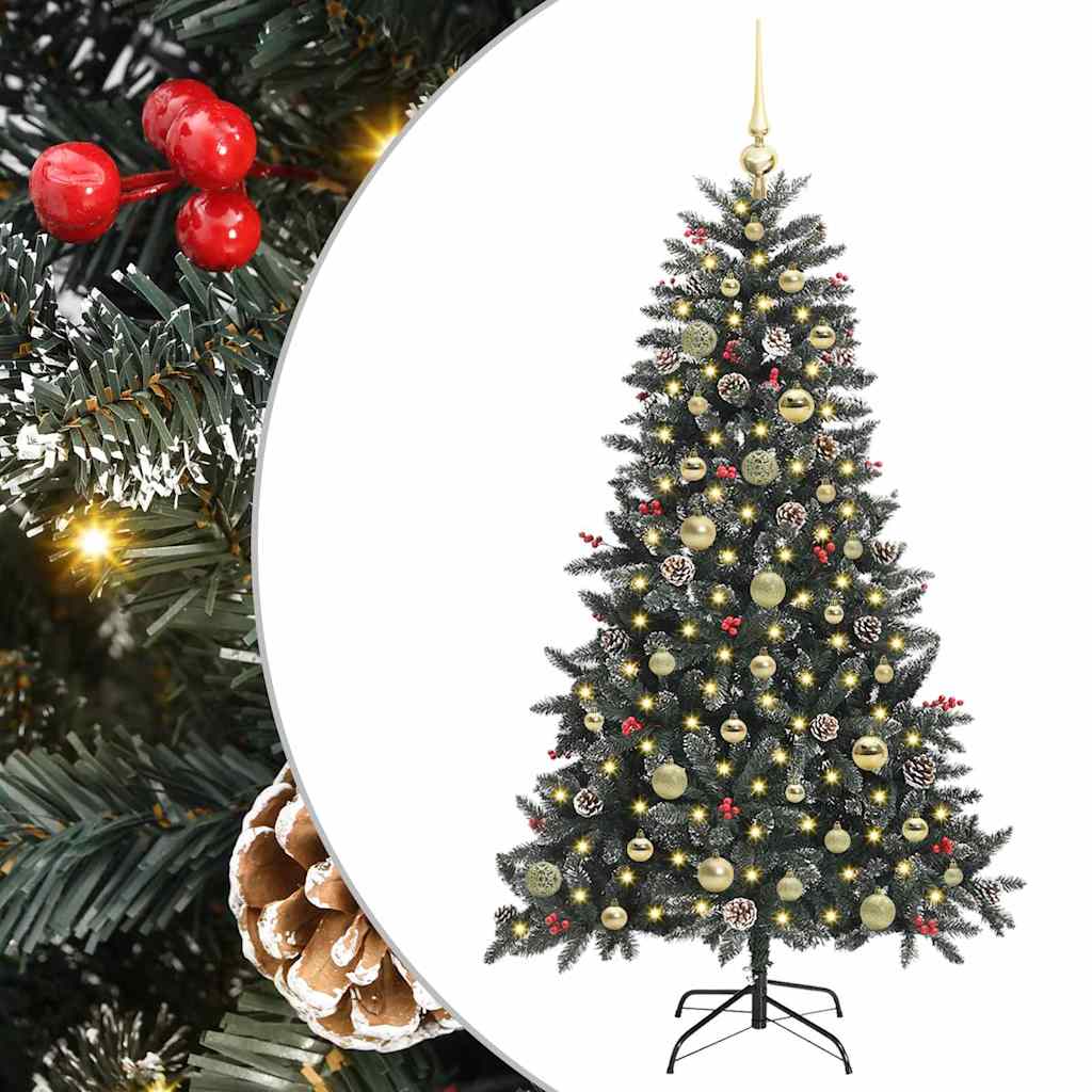 Dirbtinė Kalėdų eglutė Žalia 150 cm PVC, plastikas ir plienas