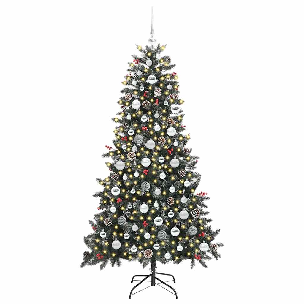Dirbtinė Kalėdų eglutė Žalia 180 cm PVC, plastikas ir plienas