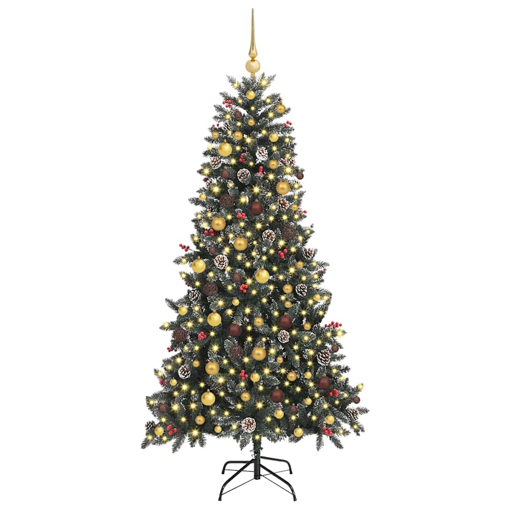 Dirbtinė Kalėdų eglutė Žalia 210 cm PVC, plastikas ir plienas