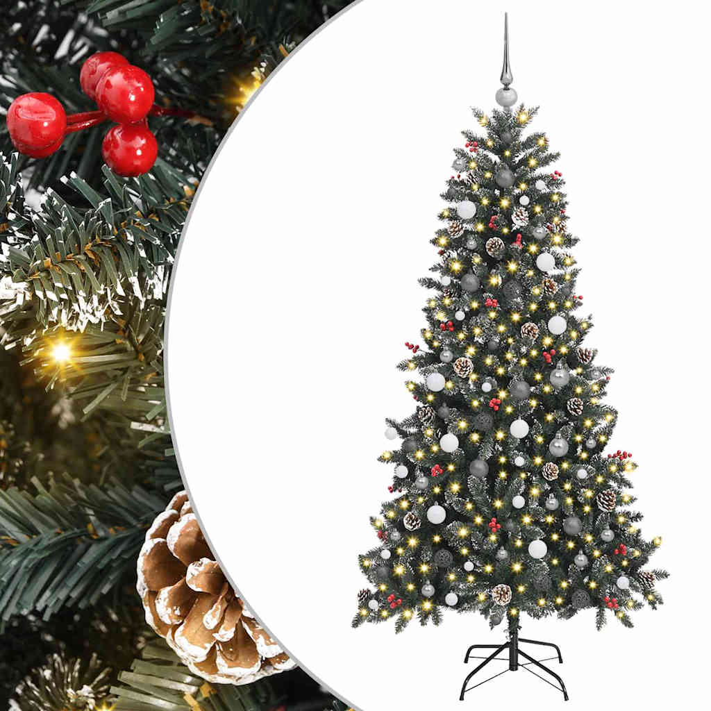 Dirbtinė Kalėdų eglutė Žalia 210 cm PVC, plastikas ir plienas