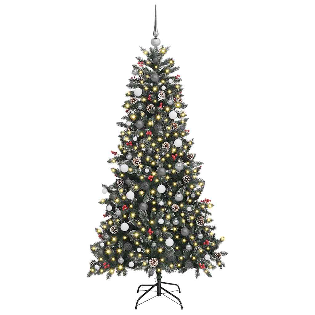 Dirbtinė Kalėdų eglutė Žalia 210 cm PVC, plastikas ir plienas