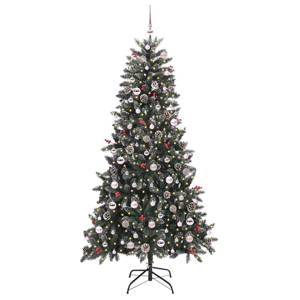 Dirbtinė Kalėdų eglutė Žalia 210 cm PVC, plastikas ir plienas